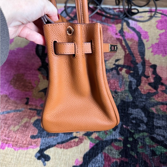 Wirkin Firkin Brown Leather Handbag - Picture 6 of 9